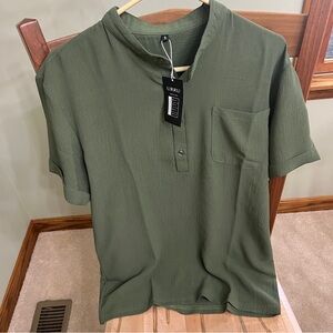 Women's Green Blouse